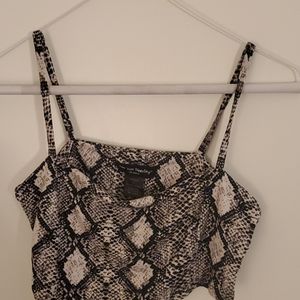 Nwot snake skin crop top